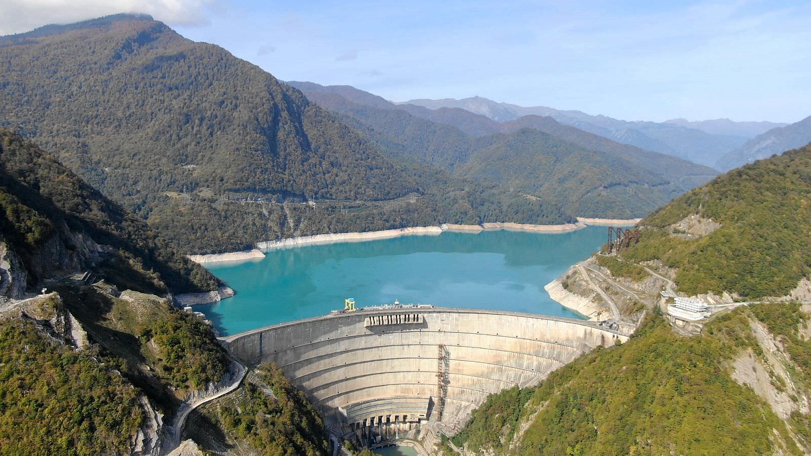 Enguri dam in Upper Svaneti
