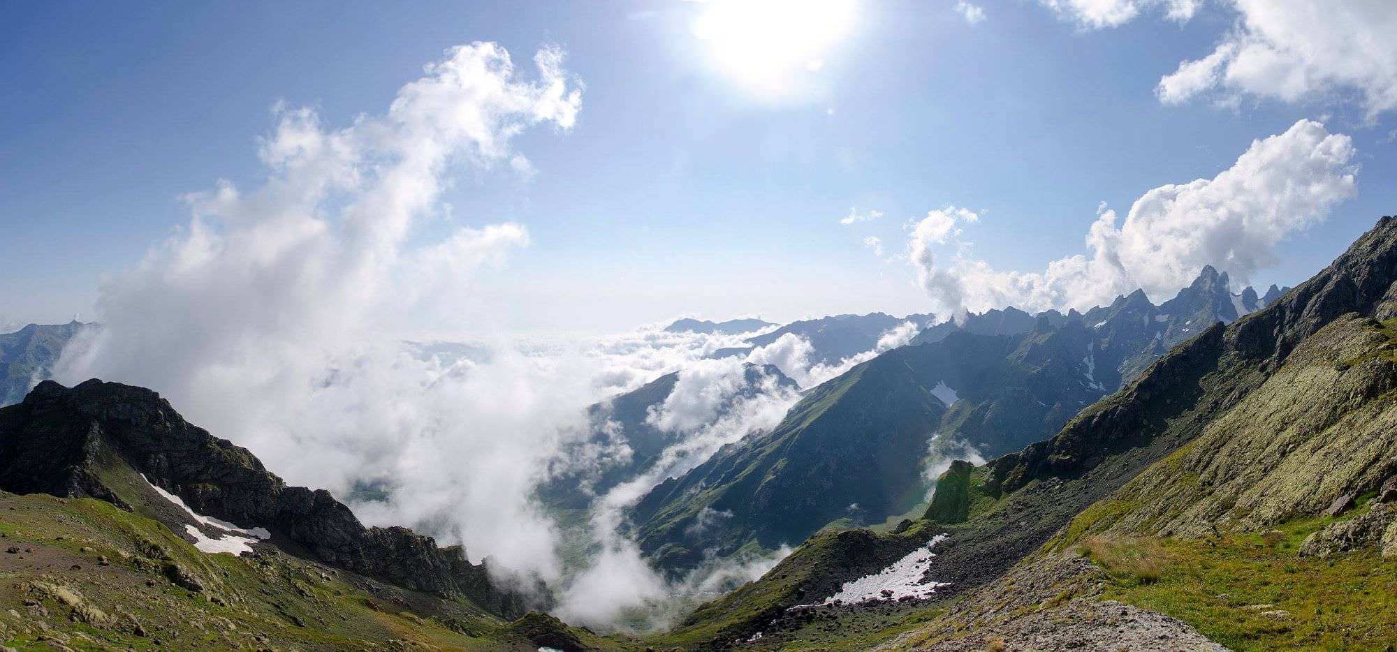 View form the ridge into Abkhazia