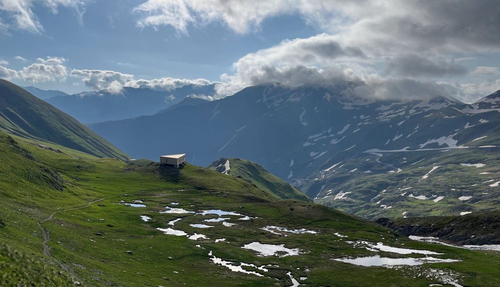 New shelter in the Arkhoti valley